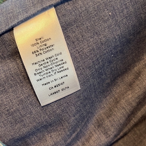 Adorable cotton lightweight patchwork two button blazer Talbot size 4 preppy - Picture 9 of 10